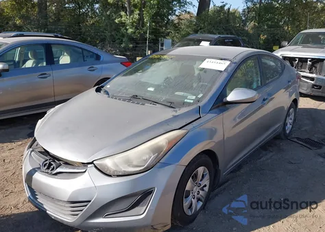 2016 Hyundai Elantra Se from USA, damaged, VIN KMHDH4AE8GU478788